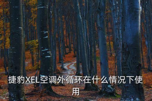 捷豹XEL空調(diào)外循環(huán)在什么情況下使用