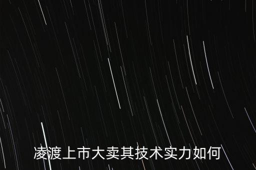 凌渡上市大賣其技術(shù)實力如何