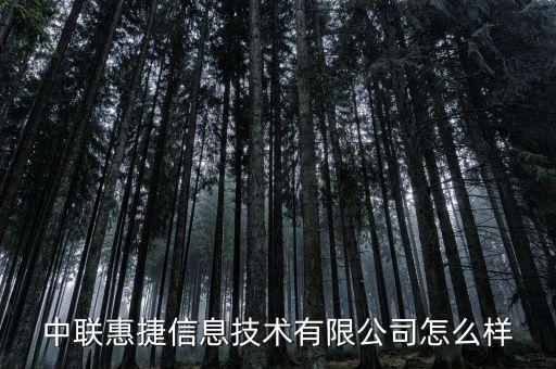 惠捷智能科技怎么樣，中聯(lián)惠捷信息技術(shù)有限公司怎么樣