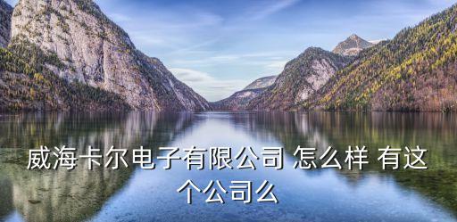 東莞卡爾智能科技怎么樣，威?？栯娮佑邢薰?怎么樣 有這個公司么