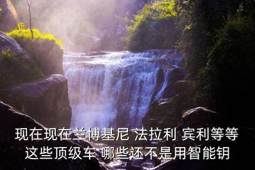現(xiàn)在現(xiàn)在蘭博基尼 法拉利 賓利等等這些頂級車 哪些還不是用智能鑰