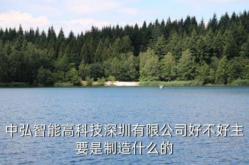 中弘智能高科技深圳有限公司好不好主要是制造什么的