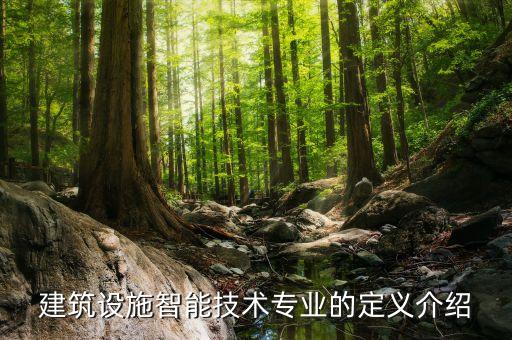 建筑設施智能技術專業(yè)的定義介紹