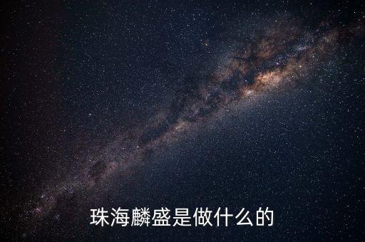 珠海麟盛是做什么的