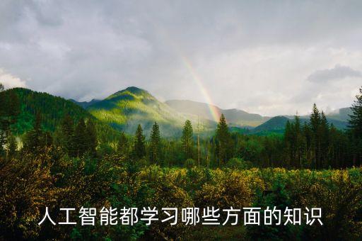 人工智能都學(xué)習(xí)哪些方面的知識