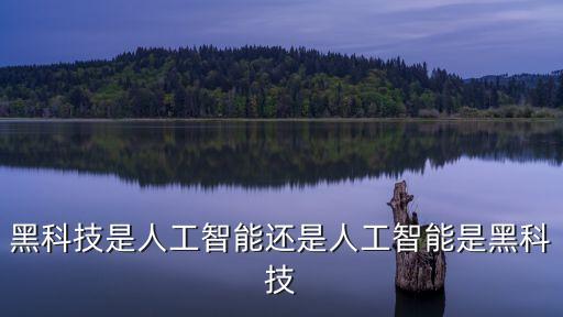黑科技是人工智能還是人工智能是黑科技