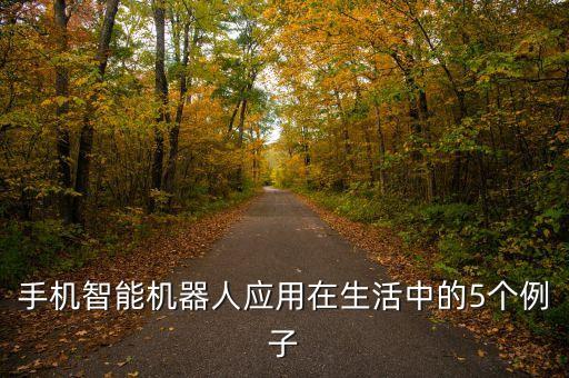 手機(jī)智能機(jī)器人應(yīng)用在生活中的5個(gè)例子