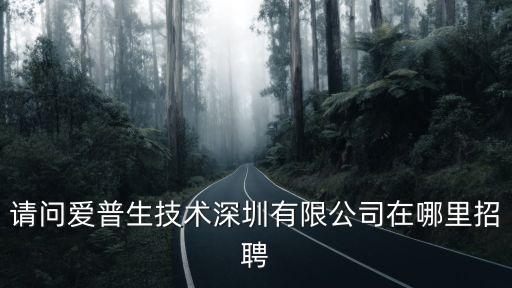 請問愛普生技術(shù)深圳有限公司在哪里招聘