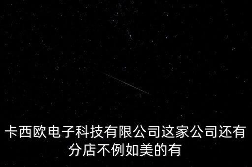科技智能手表銷(xiāo)售公司有哪些，卡西歐電子科技有限公司這家公司還有分店不例如美的有