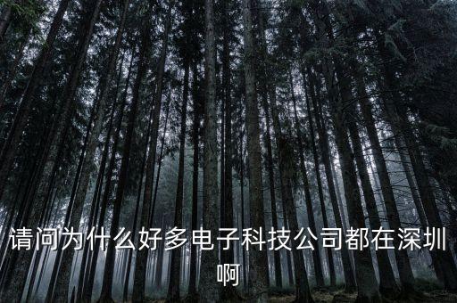 智能科技為什么落戶雙福，請問為什么好多電子科技公司都在深圳啊