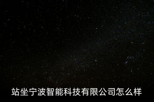 站坐寧波智能科技有限公司怎么樣