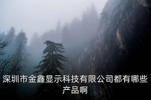 深圳市金鑫顯示科技有限公司都有哪些產(chǎn)品啊