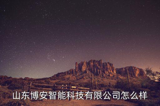 山東博安智能科技有限公司怎么樣