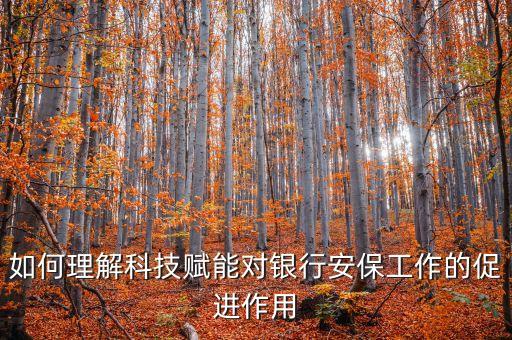 如何理解科技賦能對(duì)銀行安保工作的促進(jìn)作用