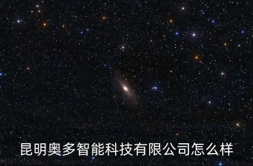 昆明奧多智能科技有限公司怎么樣
