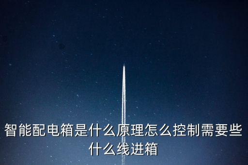 智能配電箱是什么原理怎么控制需要些什么線進(jìn)箱
