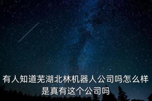 民權(quán)興恩智能科技怎么樣，有人知道蕪湖北林機器人公司嗎怎么樣是真有這個公司嗎
