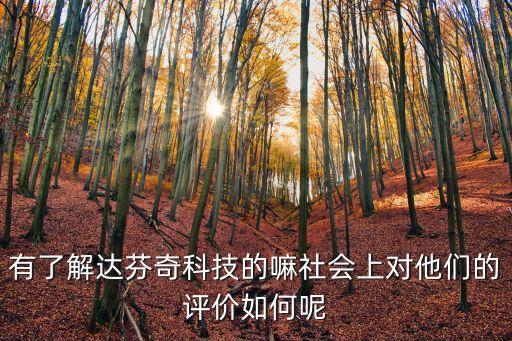 上海達琪智能科技怎么樣，有了解達芬奇科技的嘛社會上對他們的評價如何呢