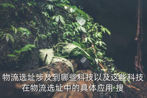 物流選址涉及到哪些科技以及這些科技在物流選址中的具體應(yīng)用 搜
