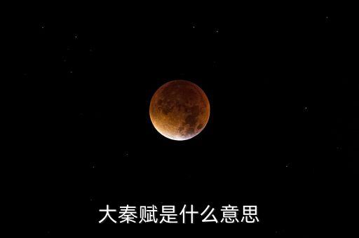 大秦賦是什么意思