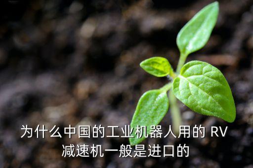 為什么中國(guó)的工業(yè)機(jī)器人用的 RV 減速機(jī)一般是進(jìn)口的