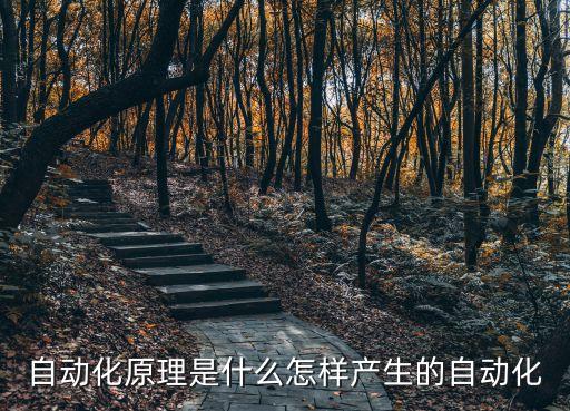 自動(dòng)化原理是什么怎樣產(chǎn)生的自動(dòng)化