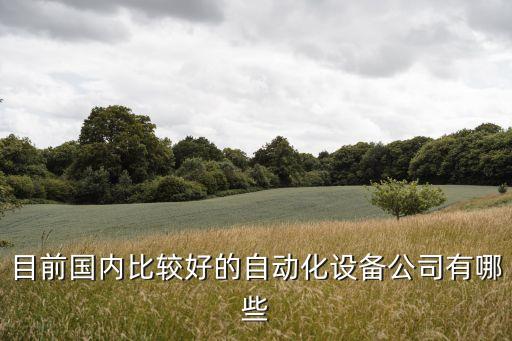 做自動化設備的公司，國內有名的做自動化設備的企業(yè)有哪些