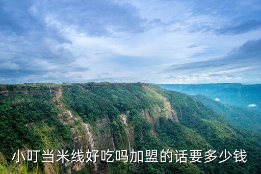 小叮當米線好吃嗎加盟的話要多少錢