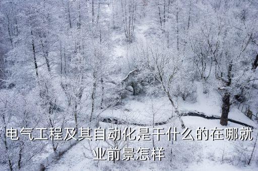 電氣工程及其自動(dòng)化是干什么的在哪就業(yè)前景怎樣