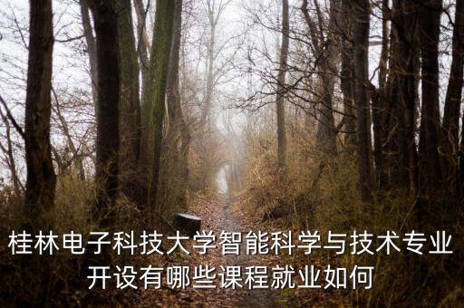 桂林電子科技大學(xué)智能科學(xué)與技術(shù)專業(yè)開設(shè)有哪些課程就業(yè)如何