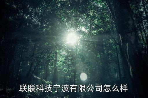 聯(lián)聯(lián)科技寧波有限公司怎么樣