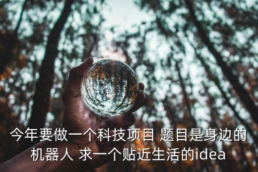 科技智能標(biāo)題設(shè)計(jì)案例怎么寫(xiě)，今年要做一個(gè)科技項(xiàng)目 題目是身邊的機(jī)器人 求一個(gè)貼近生活的idea