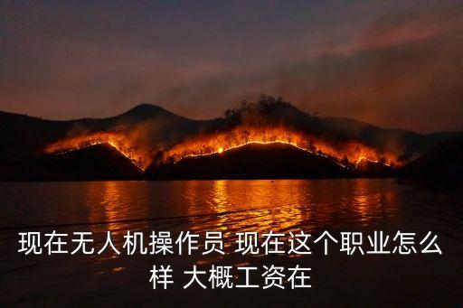 現(xiàn)在無人機操作員 現(xiàn)在這個職業(yè)怎么樣 大概工資在