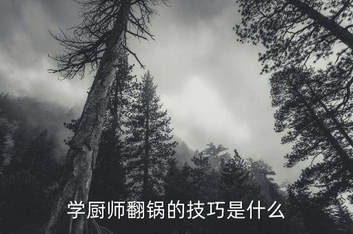 廚師新手怎么翻鍋，做廚師這行怎樣練好翻鍋