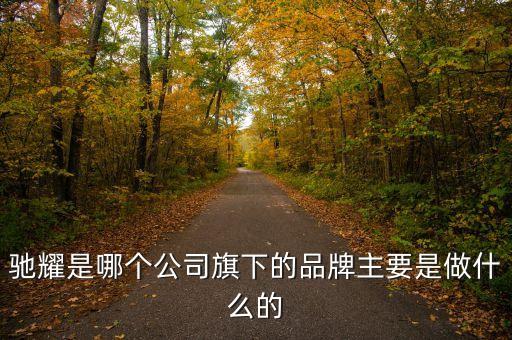 馳耀是哪個(gè)公司旗下的品牌主要是做什么的