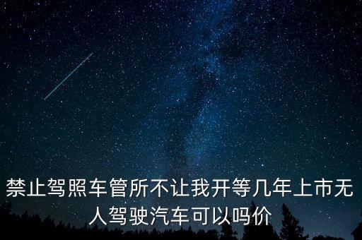禁止駕照車管所不讓我開等幾年上市無人駕駛汽車可以嗎價