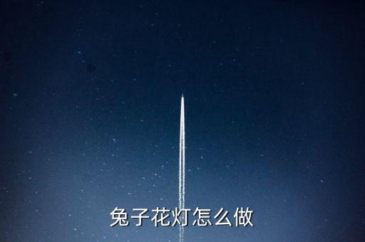 兔子花燈怎么做
