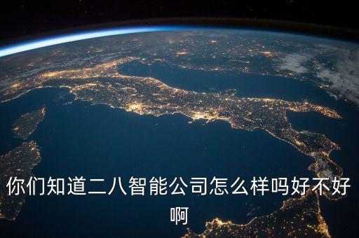 唐音智能科技怎么樣啊，你們知道二八智能公司怎么樣嗎好不好啊