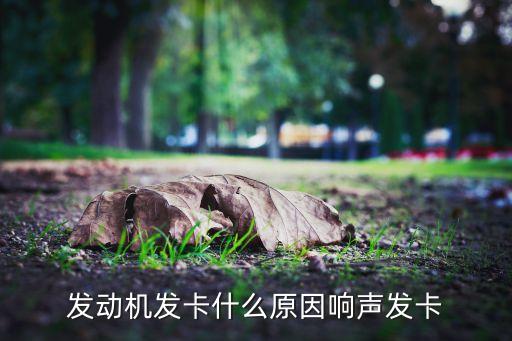 發(fā)動機發(fā)卡什么原因響聲發(fā)卡