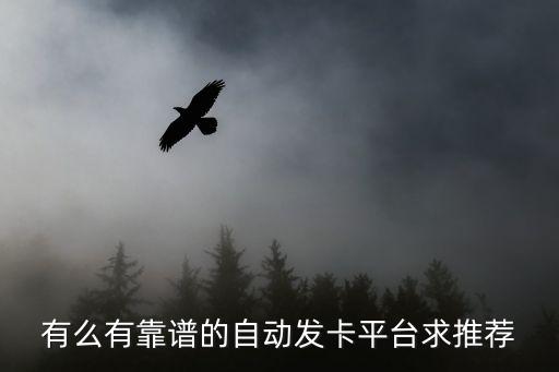 自動發(fā)卡平臺哪個可靠，有么有靠譜的自動發(fā)卡平臺求推薦