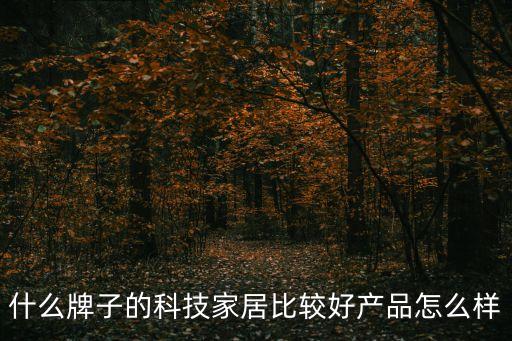 什么牌子的科技家居比較好產(chǎn)品怎么樣