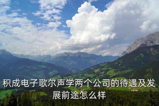 積成電子歌爾聲學(xué)兩個(gè)公司的待遇及發(fā)展前途怎么樣