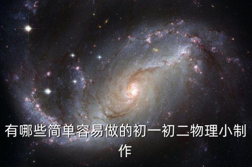 有哪些簡單容易做的初一初二物理小制作