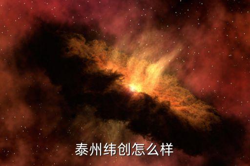 泰州緯創(chuàng)怎么樣