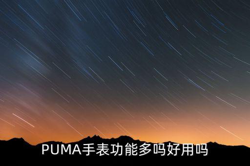 PUMA手表功能多嗎好用嗎