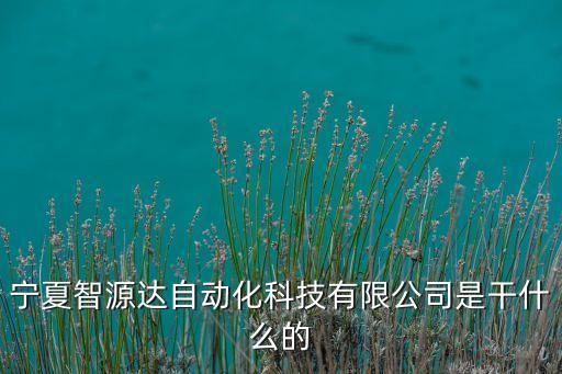 寧夏智林智能科技怎么樣，寧夏智源達(dá)自動(dòng)化科技有限公司是干什么的