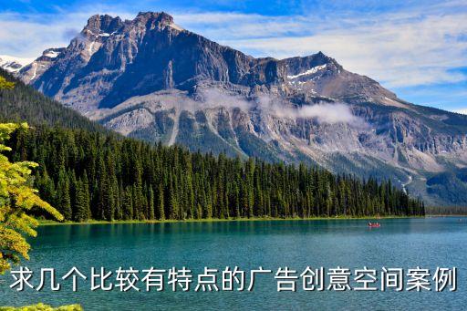 求幾個(gè)比較有特點(diǎn)的廣告創(chuàng)意空間案例