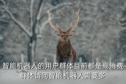智能機(jī)器人的用戶群體目前都是高消費(fèi)群體請(qǐng)問(wèn)智能機(jī)器人需要多