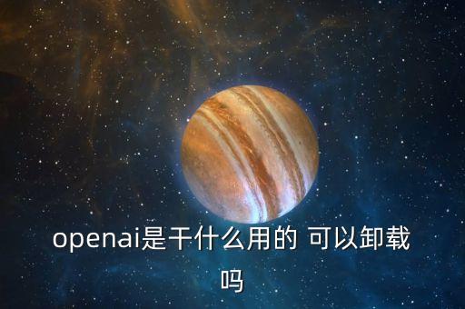 openai是干什么用的 可以卸載嗎