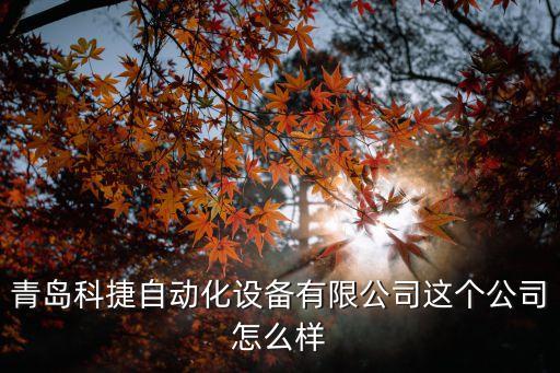 青島力鼎智能科技怎么樣，青島科捷自動(dòng)化設(shè)備有限公司這個(gè)公司怎么樣